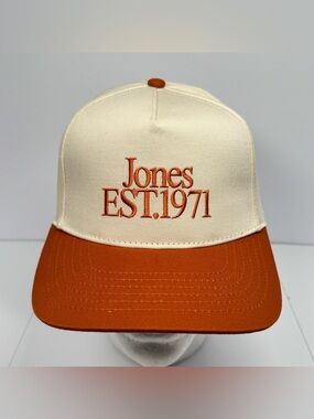 Jones Sports Co Legacy Snapback Hat Portland OR EST 1971 Golf Dad Natural/Sienna